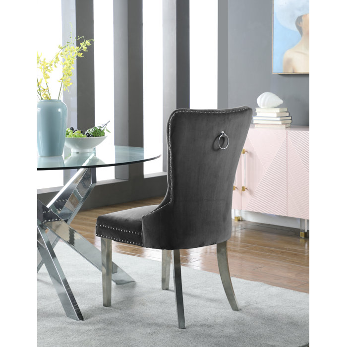 Rosdorf Park Rosado Tufted Velvet Side Chair & Reviews Wayfair